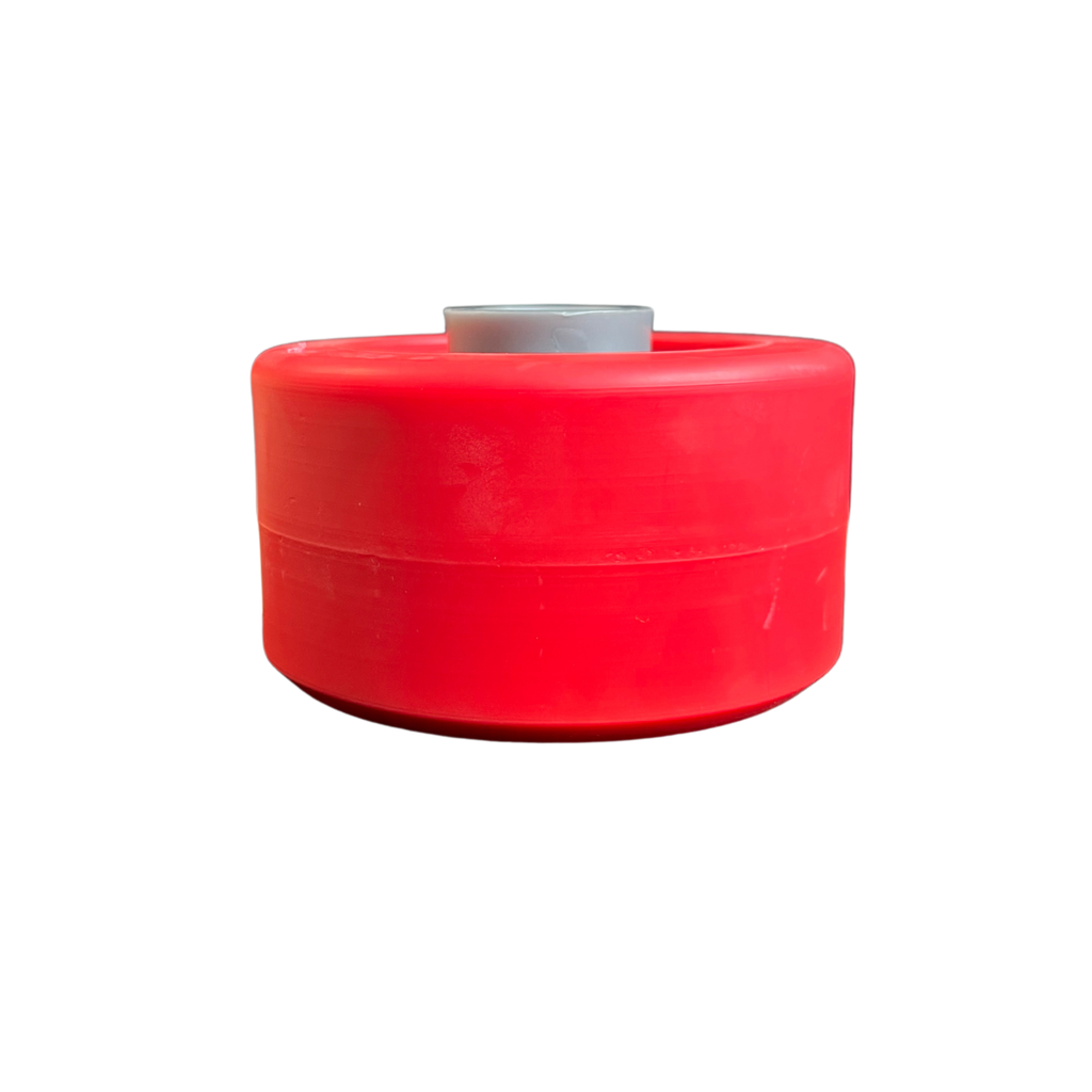 Bočni roler elastomer/polymer I Ø100x53x21mm I sivo - crveni MR