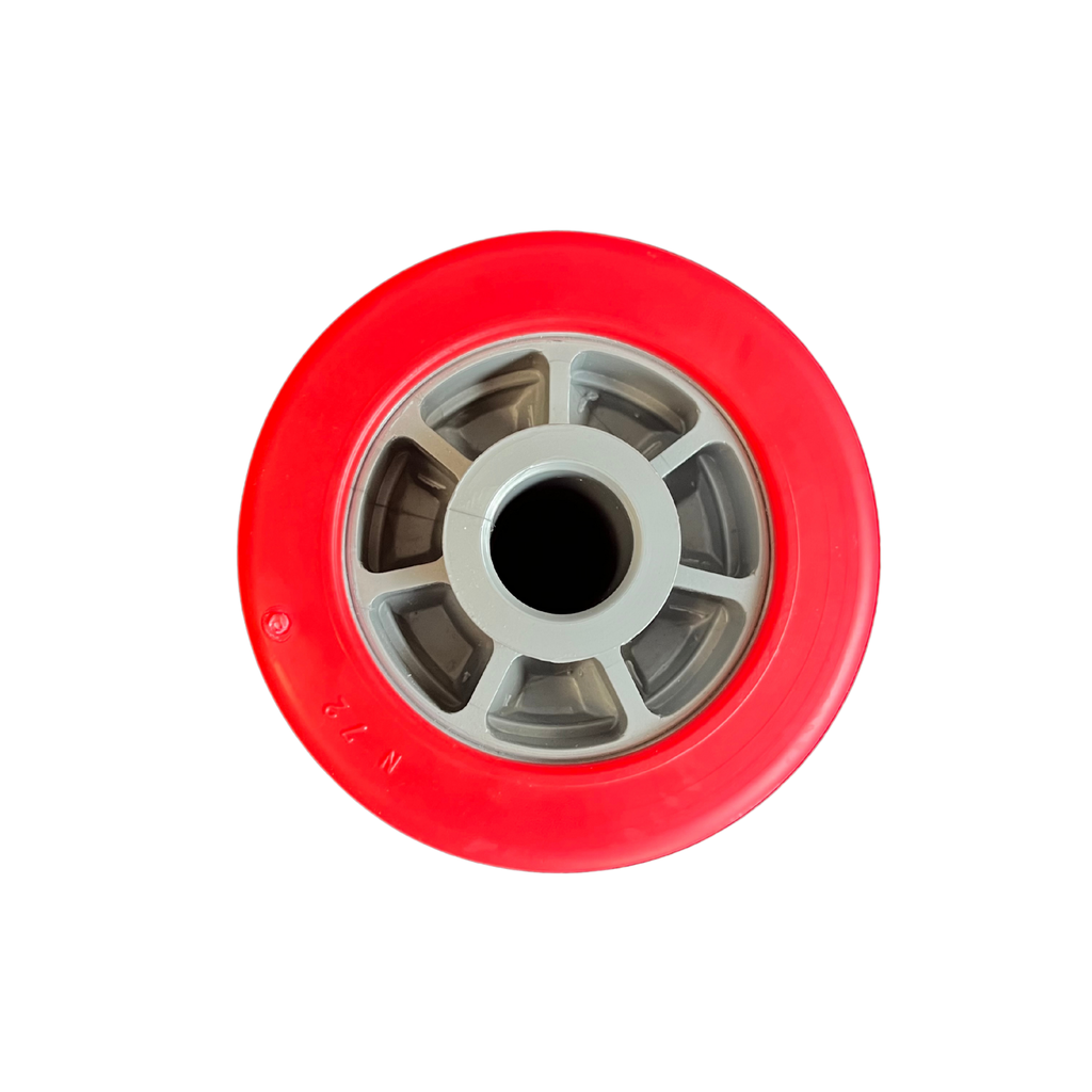 Bočni roler elastomer/polymer I Ø100x53x21mm I sivo - crveni MR