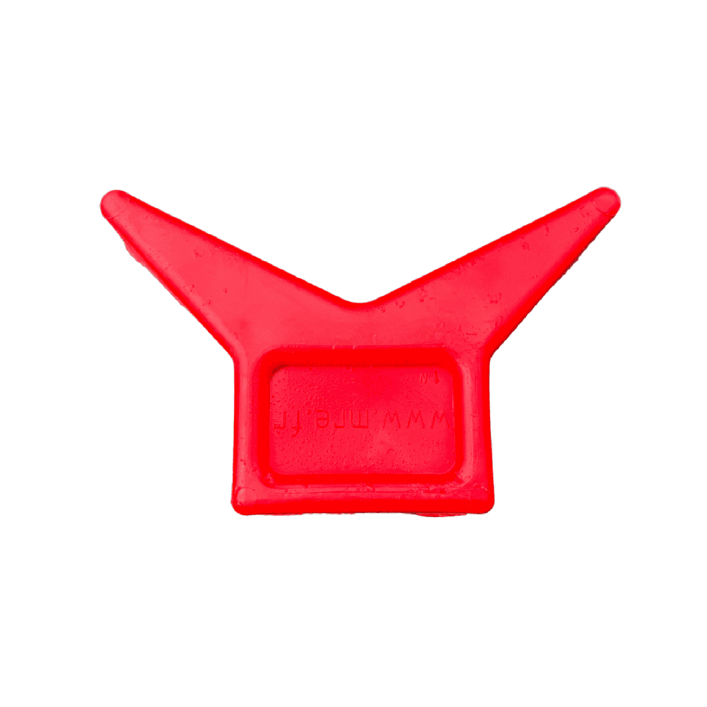 Guma V elastomer I 160x100x77xØ14 mm I crvena MR