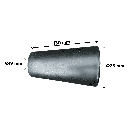 Bočni roler plastični konusni I 130x78mm I crni MR