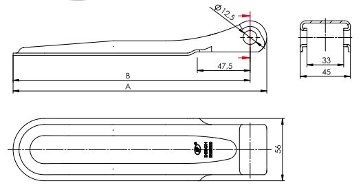 Velika šarka SPP, ZW-01.170A Ø 12,5