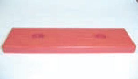 Gumena plata - bočna skija, 300x100x34mm, crvena, MRE