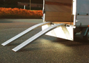 Trailer loading ramp Knott, aluminum, bended, 2000x200x55mm, loading capacity in pair 400kg - pair