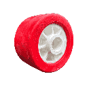 Bočni roler elastomer/polymer I Ø100x60x21mm I crveni MR