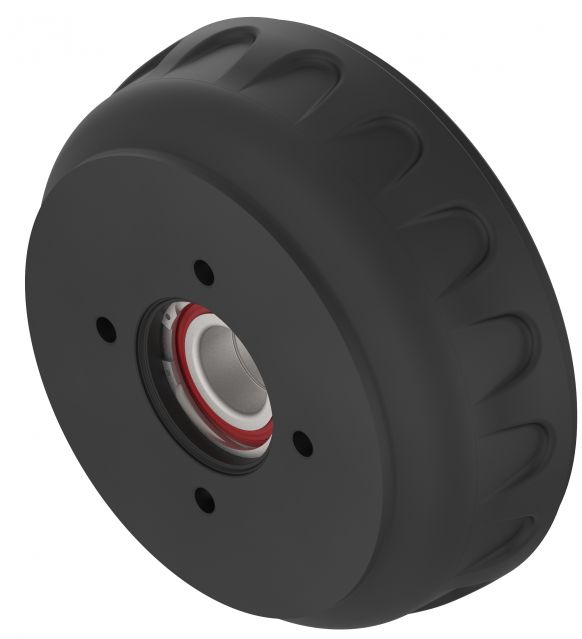 Brake drum Knott F200 100×4 with compact bearing