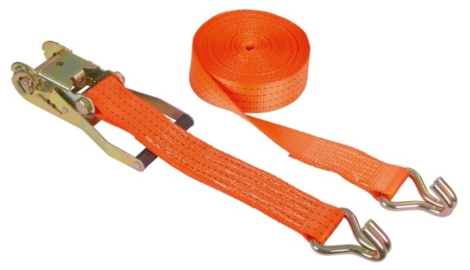 Ratchet lashing strap, 5t, L=8m, 50mm