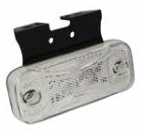 Side marker white, LED Lucidity 12/24V