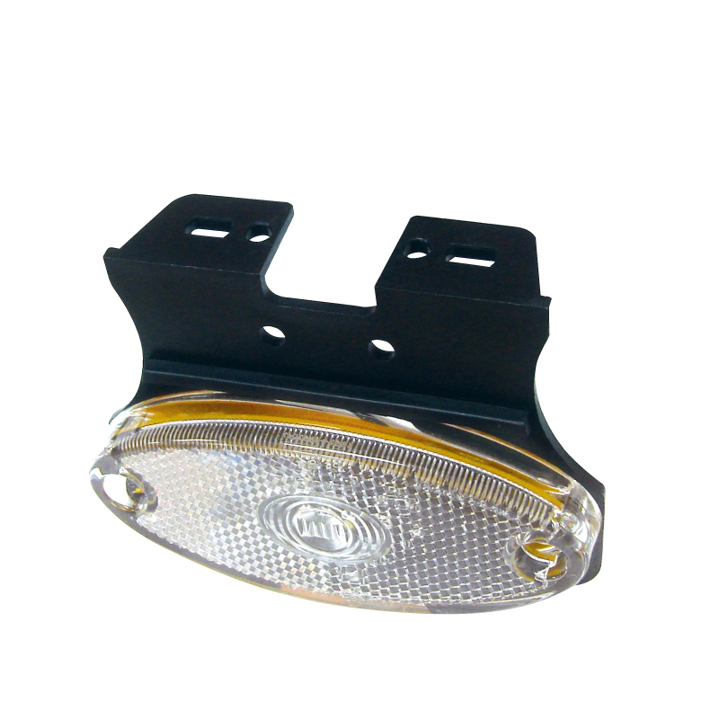Side marker white with bracket, LED, Fristom