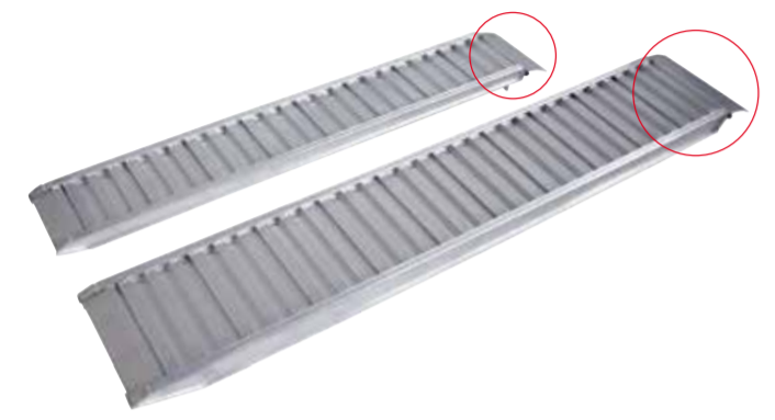 Loading ramp AL-KO, flat, load capacity 1450kg/pc, PROFI, 2460x400x90mm, Alu - 1 pc