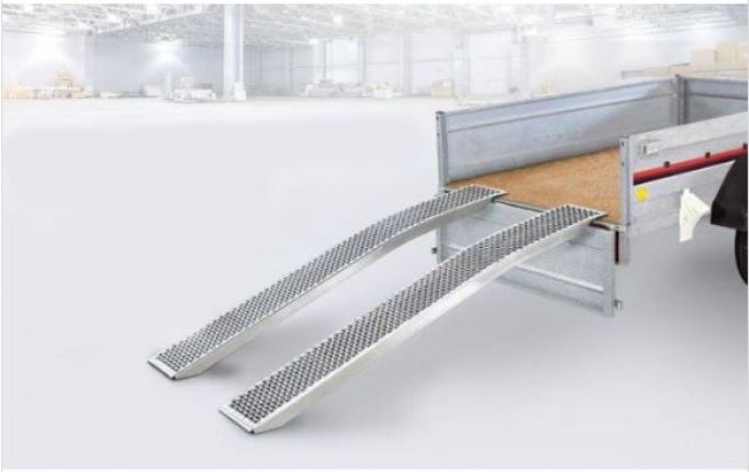 Navozne staze / utovarne rampe, Knott, zaobljena, 2000x200mm, 400kg u paru - par