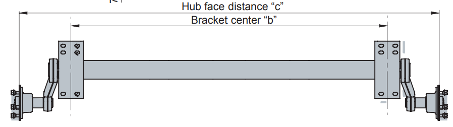 Axle unbraked  - tailor made to client needs