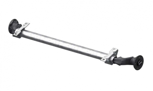 Axle unbraked AL-KO, 750kg, BC 1240 mm, OHF 1700 mm, 4x100