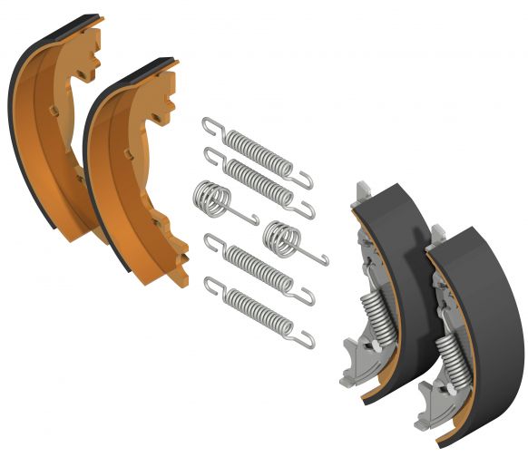 Brake shoes Knott I set 200x50 I 1350/2700kg I for one axle