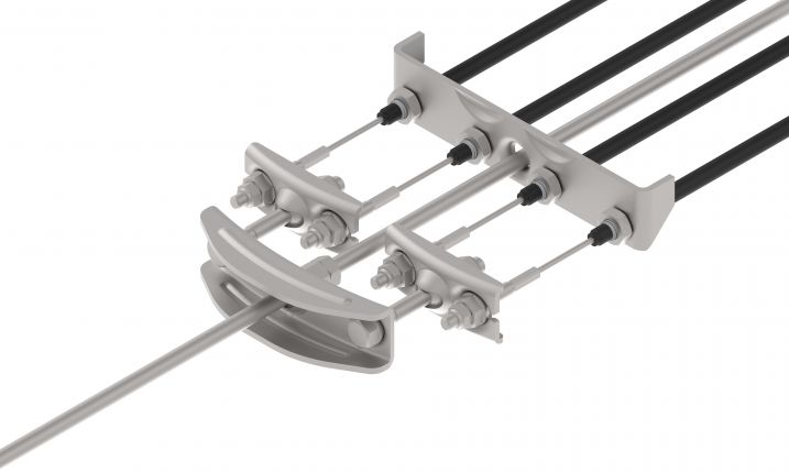 Balance bar cpl Knott for tandem axle