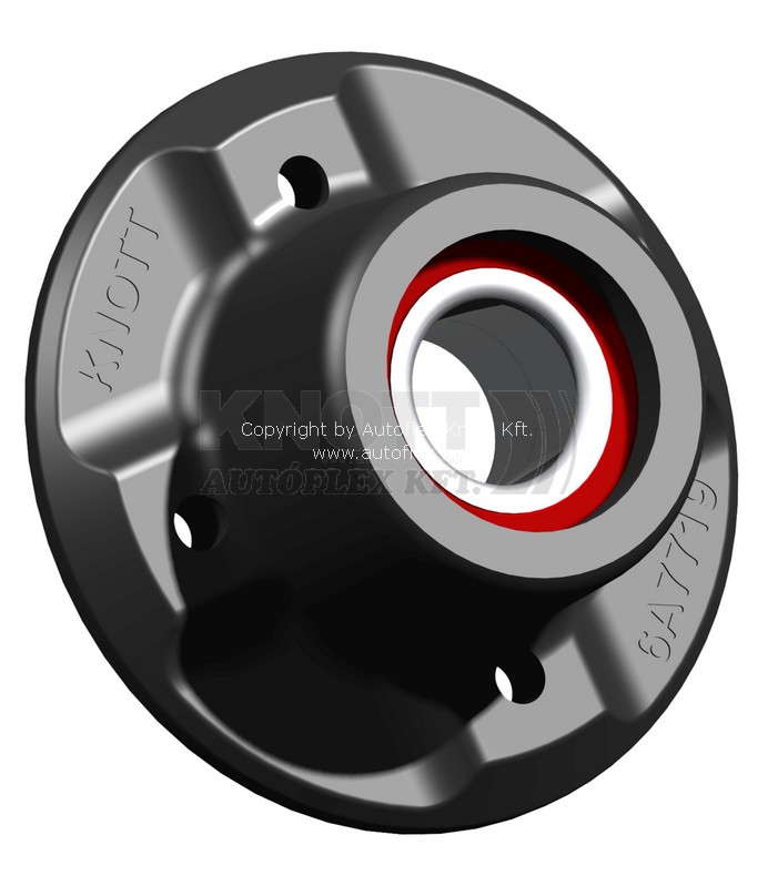 Wheel hub Knott FNK22 100×4 M12×1,5 with bearing