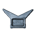 Bow snubber block, 160x100x77xØ14, black, MR