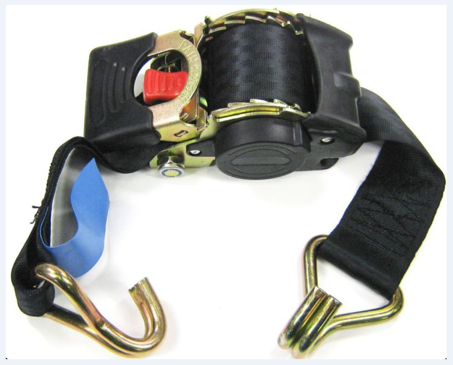 Automatic retractable lashing strap, 750kg, 50mm, L=0.4-3.0m