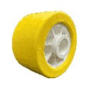 Bočni roler elastomer/polymer I Ø100x60x21mm I žuti MR