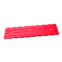Plastic skid pad 400x88x3mm, red, MR