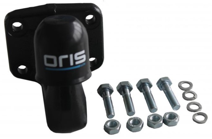 Vučna kugla / kuka, 3500kg, crna, na četiri vijka