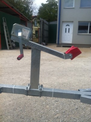 Adjustable winch and snubber block T post - cpl. without winch (Jet ski Ex.) I TORBARINA