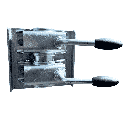 Nosač s dvije šelne pomoćnog kotača Ø48 s vijcima i maticama - komplet I TORBARINA