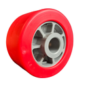 Side roller polymer I Ø100x60x20,5mm I grey - red MR