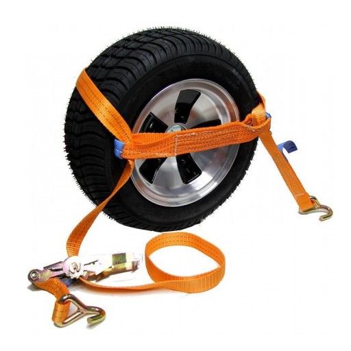 Car tie-down strap with ratchet – 3t / 3.3m