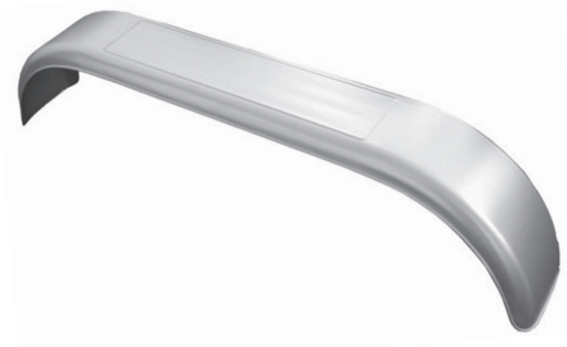 [1585] Mudguard tandem 14", galvanized, 1500x410x260mm