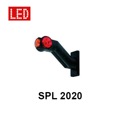 [22116] End-outline marker light SPL 2020 W, LED, rog, red/white/yellow, left, Jokon