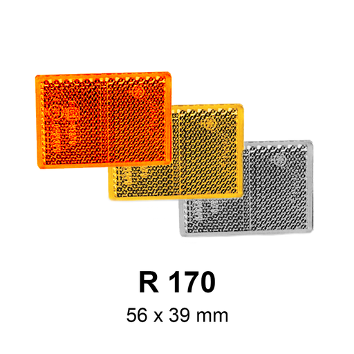 [22117] Reflex reflector, yellow, 56x39mm, Jokon