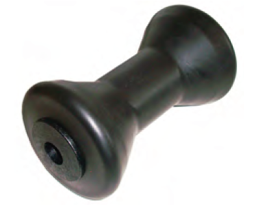 [20610] Keel roller LL, rubber, 190x110mm, metal axle, black