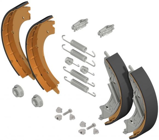 [12879] Brake shoes Knott I set 250x40 I 1800/3500kg I for one axle