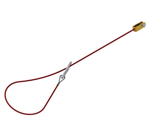 [16865] Safety cable Knott I red I 1050mm