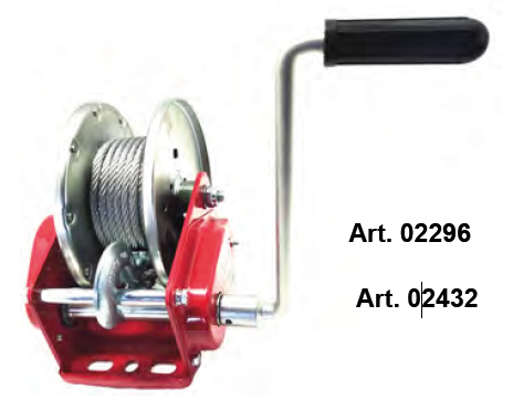 [1462] Winch Leo Livio, 1600kg, 10m cable and hook