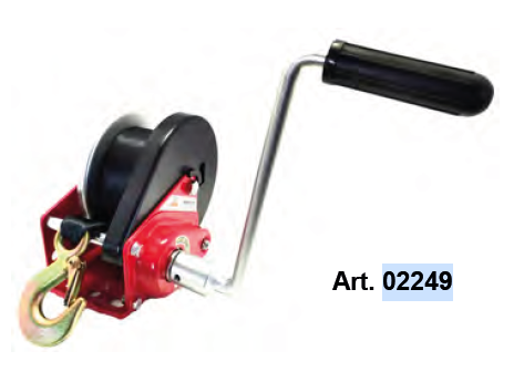 [1463] Winch Leo Livio, 650kg, 6m strap and hook