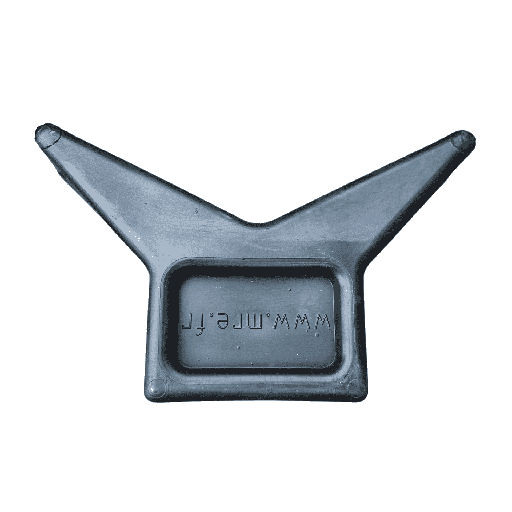 [202120] Guma V elastomer I 160x100x77xØ14 mm I crna MR