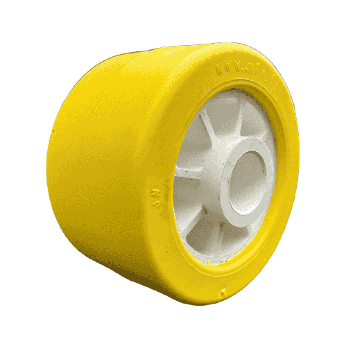 [214] Side roller polymer I Ø100x60x21mm I yellow MR