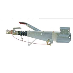 Overrun device AL-KO, 251S - DIN eye / traction eye, up to 2700kg, for square drawbar 100mm