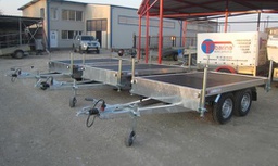 Car trailer - platform - with two axles