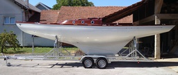 Brodska prikolica za jedrilicu s dugom kobilicom